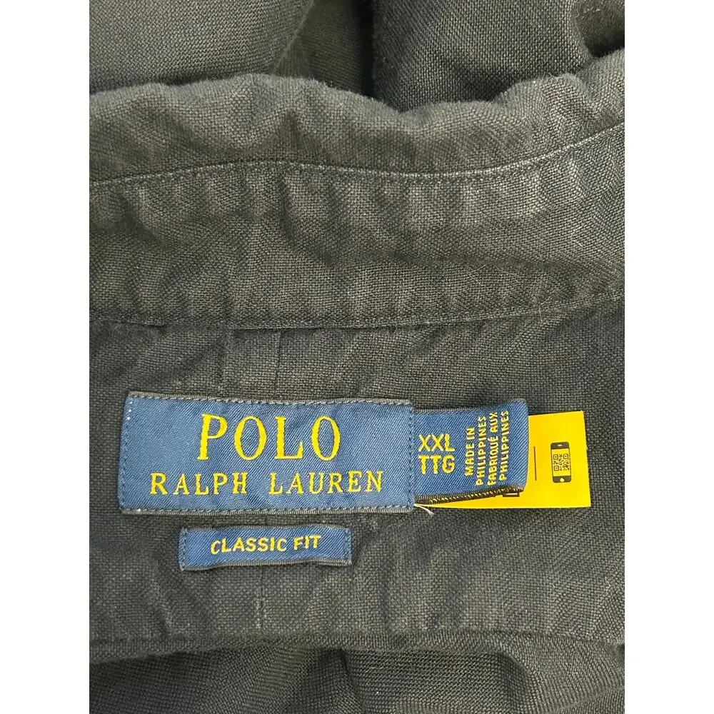 Vintage Polo Ralph Lauren Blake Navy long sleeve button down mens xxl